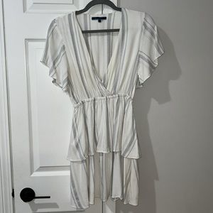 Shore Brand dress white/blue stripe